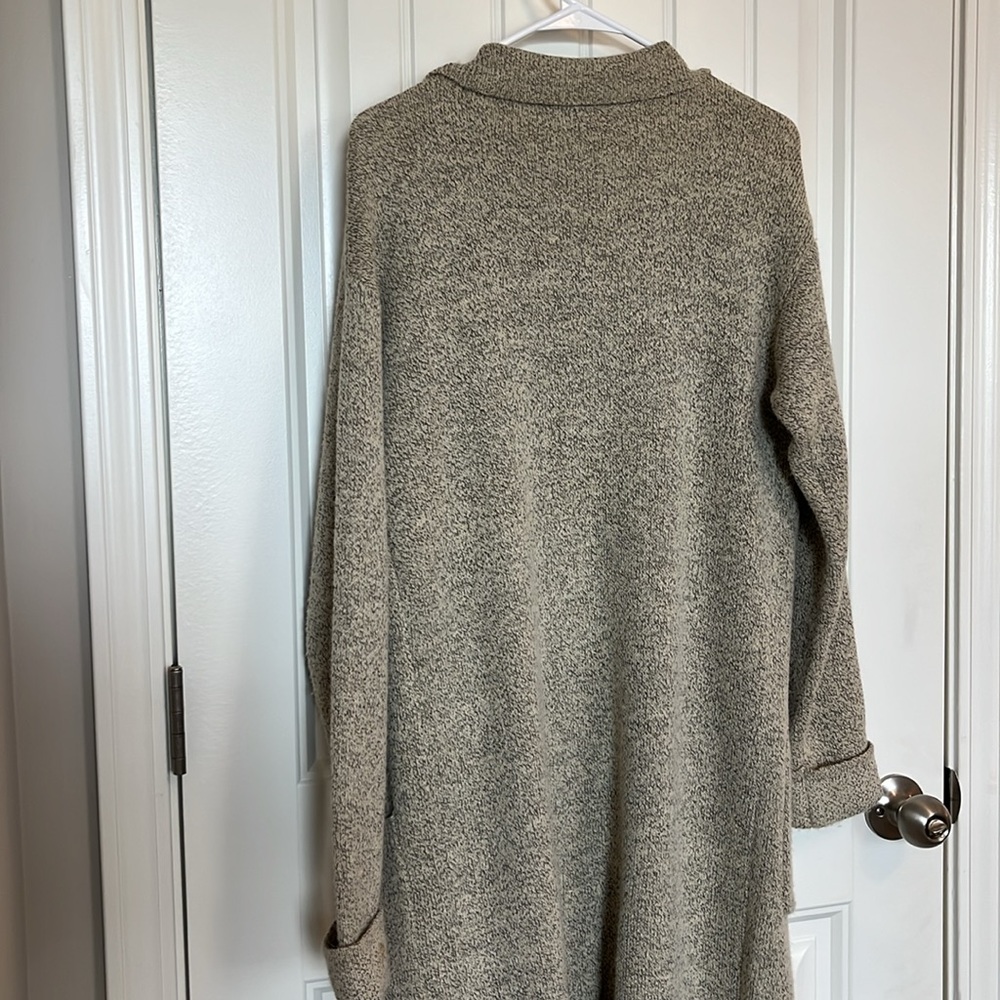Lulus Beige Long Sleeve Sweater Coat - Size S - Picture 5 of 8